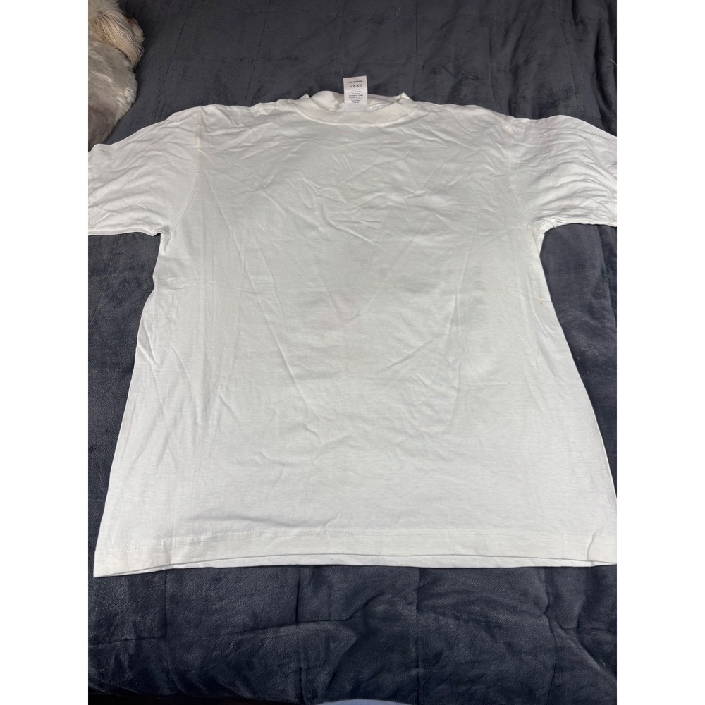 Cotton Republic Mens White Short Sleeve‎ Crew Neck Cotton T-Shirt Large RN86619